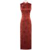 Bridal toasting dress cheongsam 1011 new burgundy sleeveless new Chinese engagement daily dress women spring summer