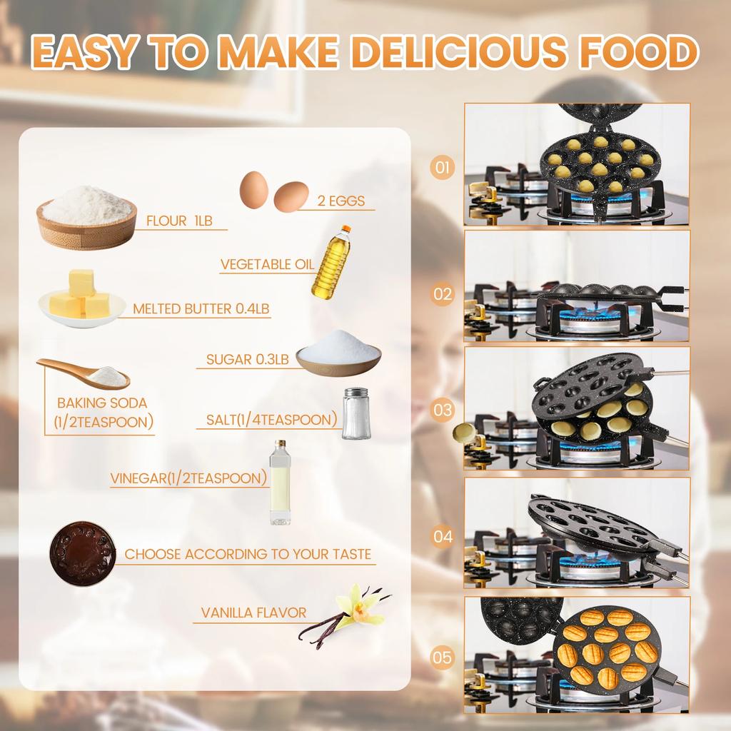 Walnut Cookie Mold Maker Safe Cake Nut Modes Solid Walnut Cookie Molds with Handle Versatile Metal Nut Cookies Maker for Baking