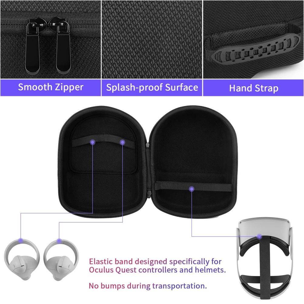 Youkk Ensemble de 2 Pcs Étui de Protection Complet en Silicone pour Contrôleur pour Meta Quest 3 Gel de Silice Antidérapant Bleu