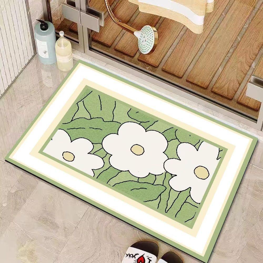 Absorbent floor mat Quick-drying bathroom Bathroom Household entrance Premium non-slip foot mat Toilet diatom mud cushion