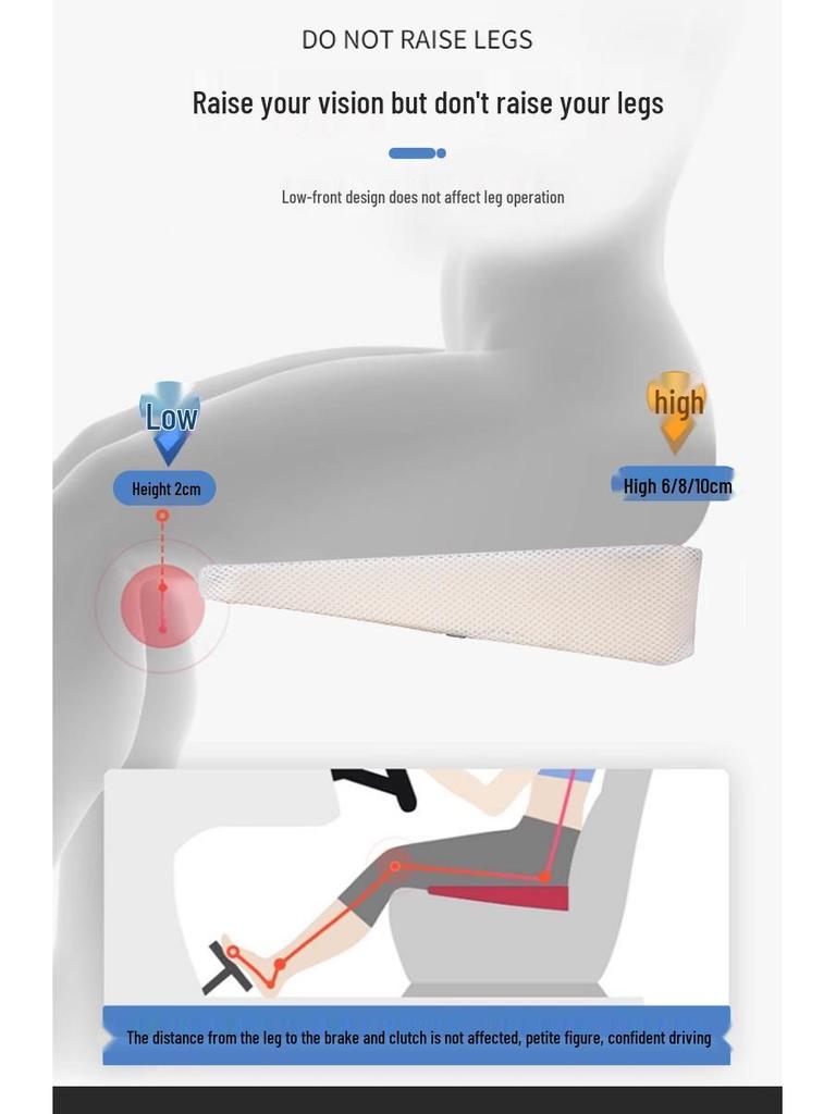 Car Seat Cushion for Driving Practice & Tests - Ideal for Short Drivers