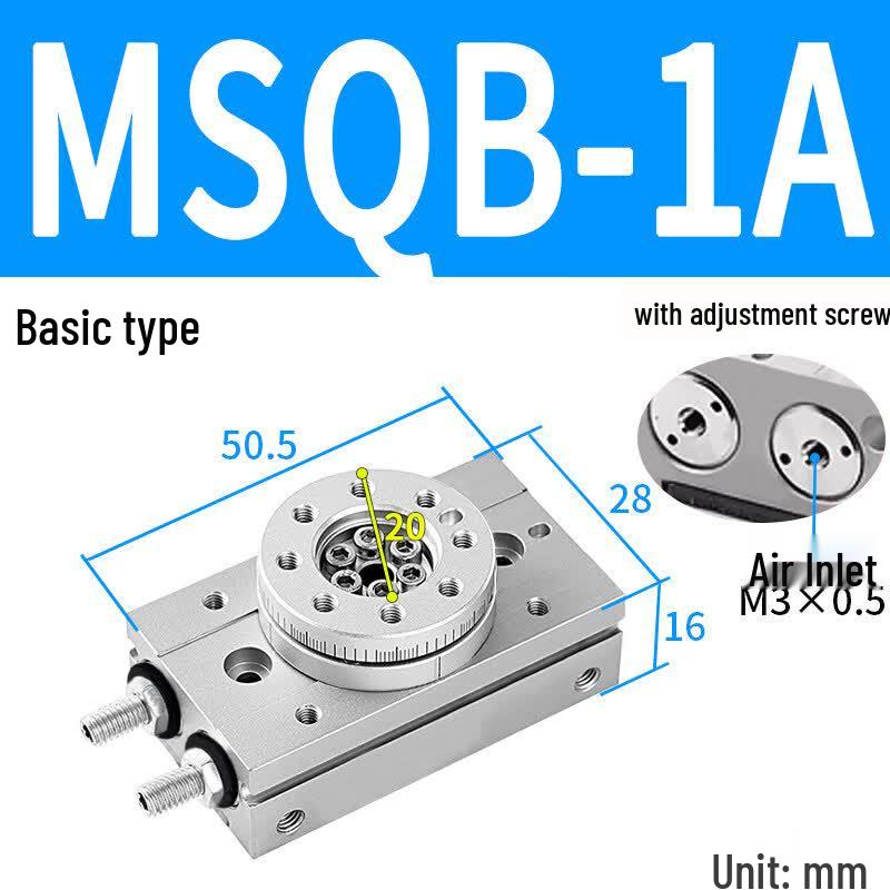 

MSQB-1A Pneumatic Rotary Swing Cylinder