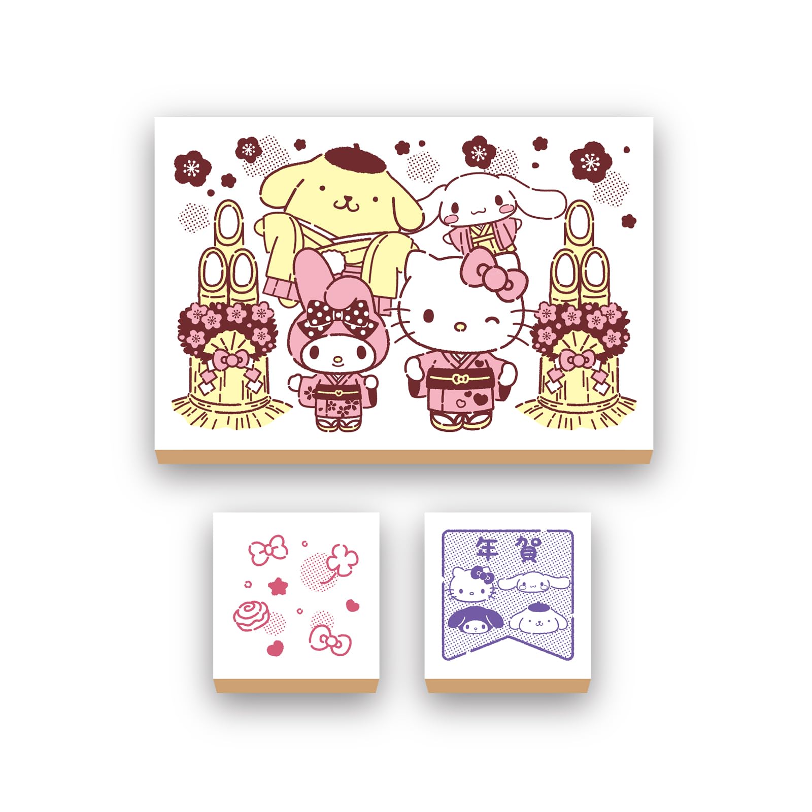 Beverly Персонажи Sanrio Новые Открытки Лошадь Кадомацу и Марки, Набор на год, Дизайн, Поздравления, SRN-001A