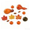 48 Pieces Fall Decorations Set Tabletop Artificial Pumpkins Assorted Autumn Decor for