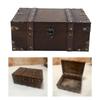 Wooden Decorative Box for Jewelry Storage and Display Cabinet Keepsakes Chest with Lock Mechanism Trinket Organiser