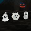 8pcs Cartoon Halloween Luminous Ghost Figurines Halloween Pumpkin Ghost Decor  Bar Home Decor