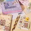 5/6Pcs Cartoon Stationery Set With Pencil Ruler Eraser Sharpener Notebook For Kids Students Back To School Daily Study Gifts