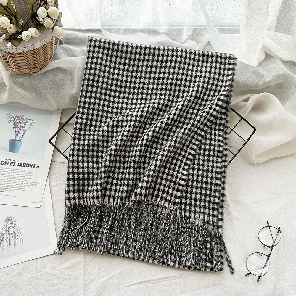 Imitationskaschmirschal Damenmode Herbst und Winter High-End-Feeling Karoschal Neuer Herrenschal Schal