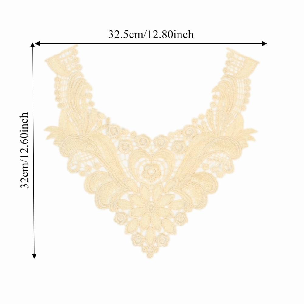 DIY Lace Neckline Sweet Embroidery Flower Collar Apparel Accessories Lace Trim  Women's Fashion