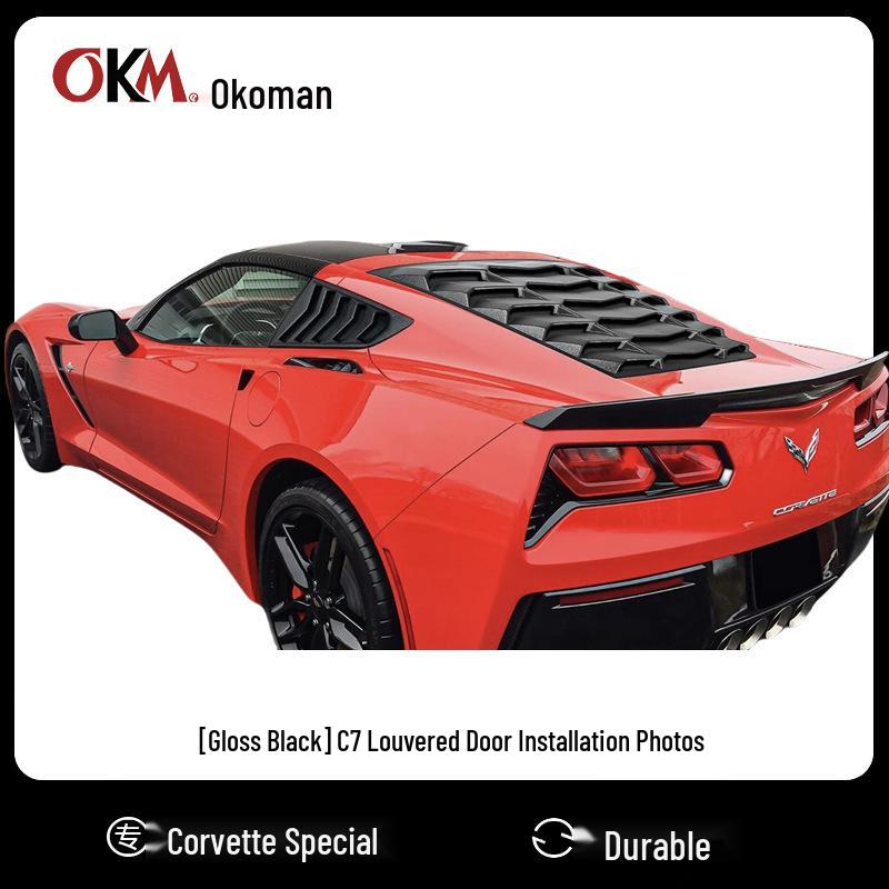 Rear Triangle Window Louvers for Chevrolet Corvette C7 (2014-2019)