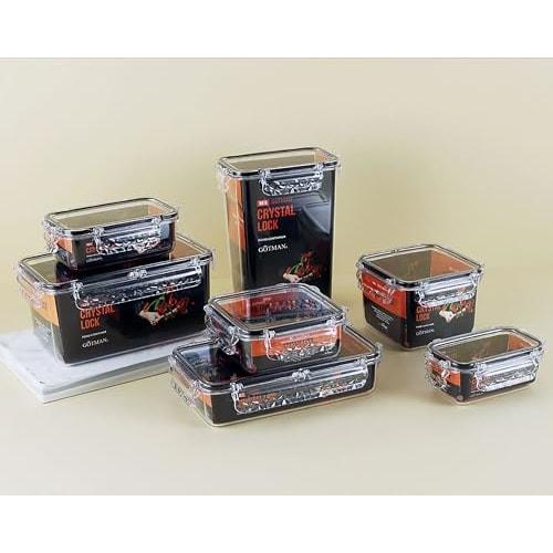 GOTMAN Food Airtight Container (2,700ml) Made of 100% Tritan / BPA Free / Fruit/Vegetable Organizer / Refrigerator Organizer / Kitchen Organizer / Mic