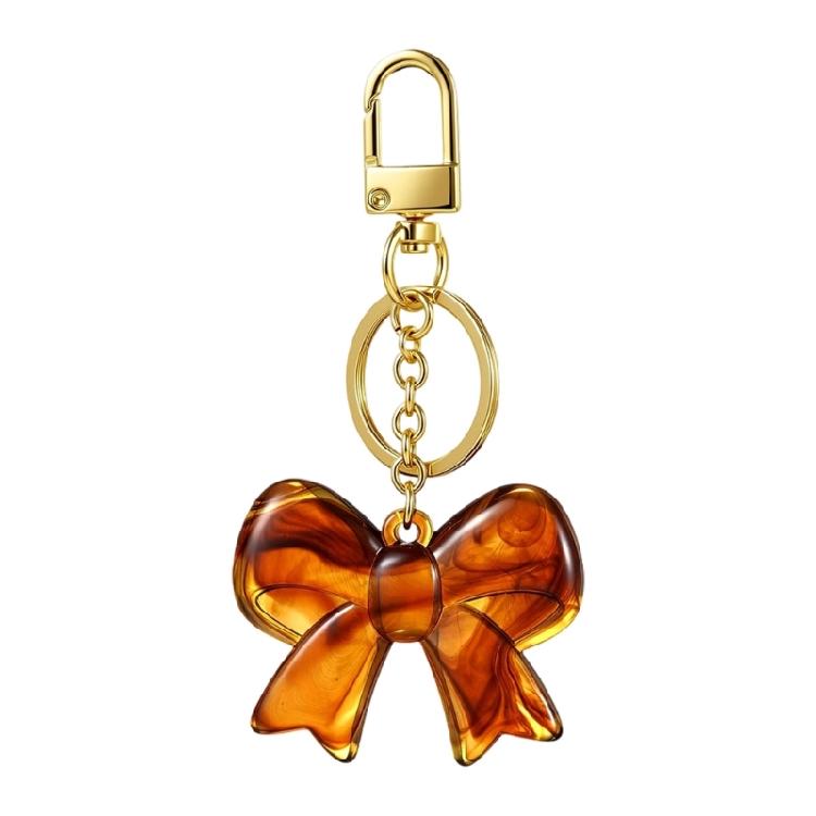 Fashionable Colorful Heart Shape Bowknot Keychain Ornament Trendy Accessories Gift Suitable For Women And Girls