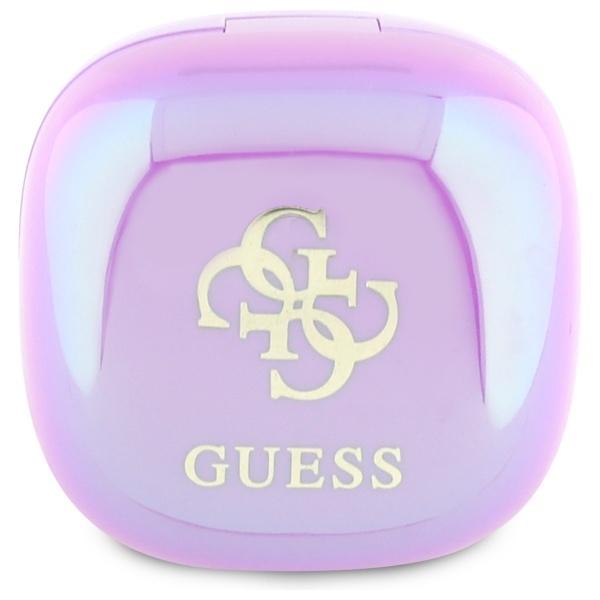 Guess Bluetooth Headphones GUTWSJ144ESU TWS + Docking Station Purple/Purple Iridescent 4G Printed Logo