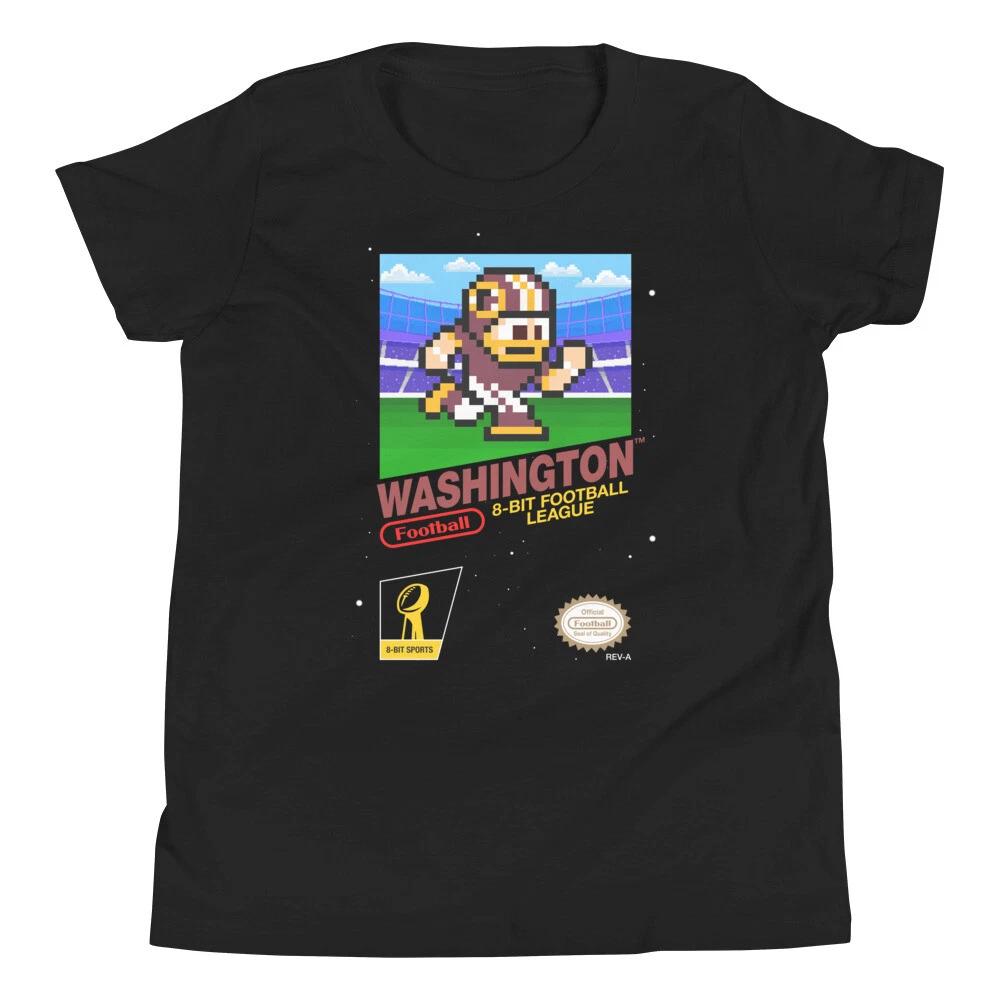

Washington Redskins Football 8-bit Retro Nintendo Jersey Youth Kid Child T-Shirt L