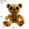 Skeleton Bear Plush Toy Gothic Skull Teddy Stuffed Animal Cartoon Doll Cute Halloween Decor Collectible Soft Unique Child Gift