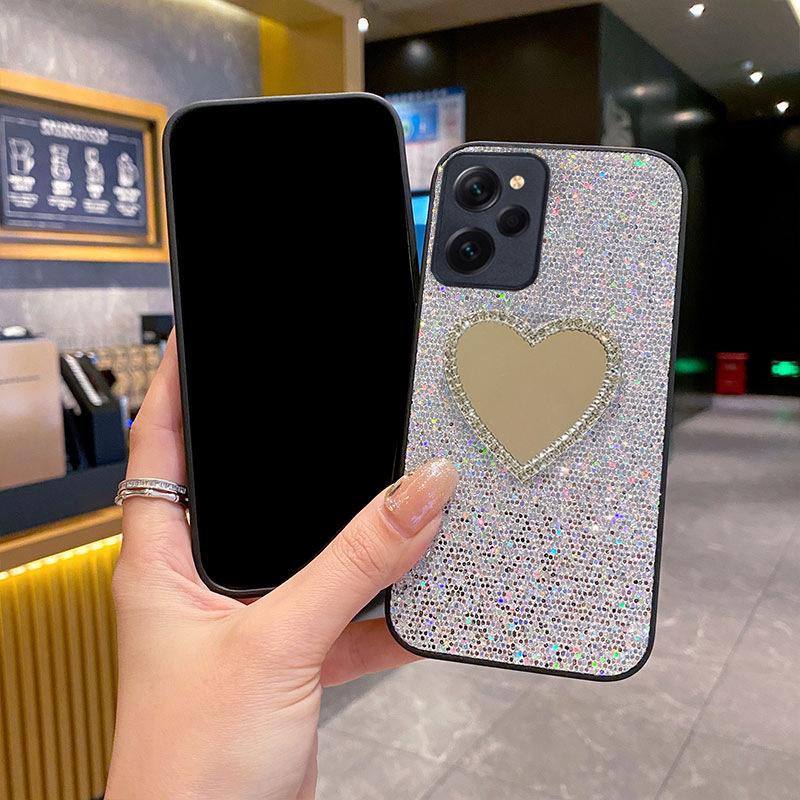 Sternenhimmel Glitzer Spiegel Weiche Hülle Schutzhülle für Xiaomi Redmi Note12 und Redmi13