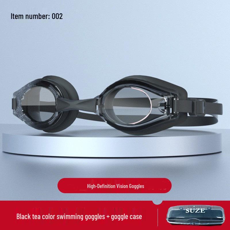 High-Definition, Anti-Fog, Waterproof Swimming Goggles with Earplugs for Adults