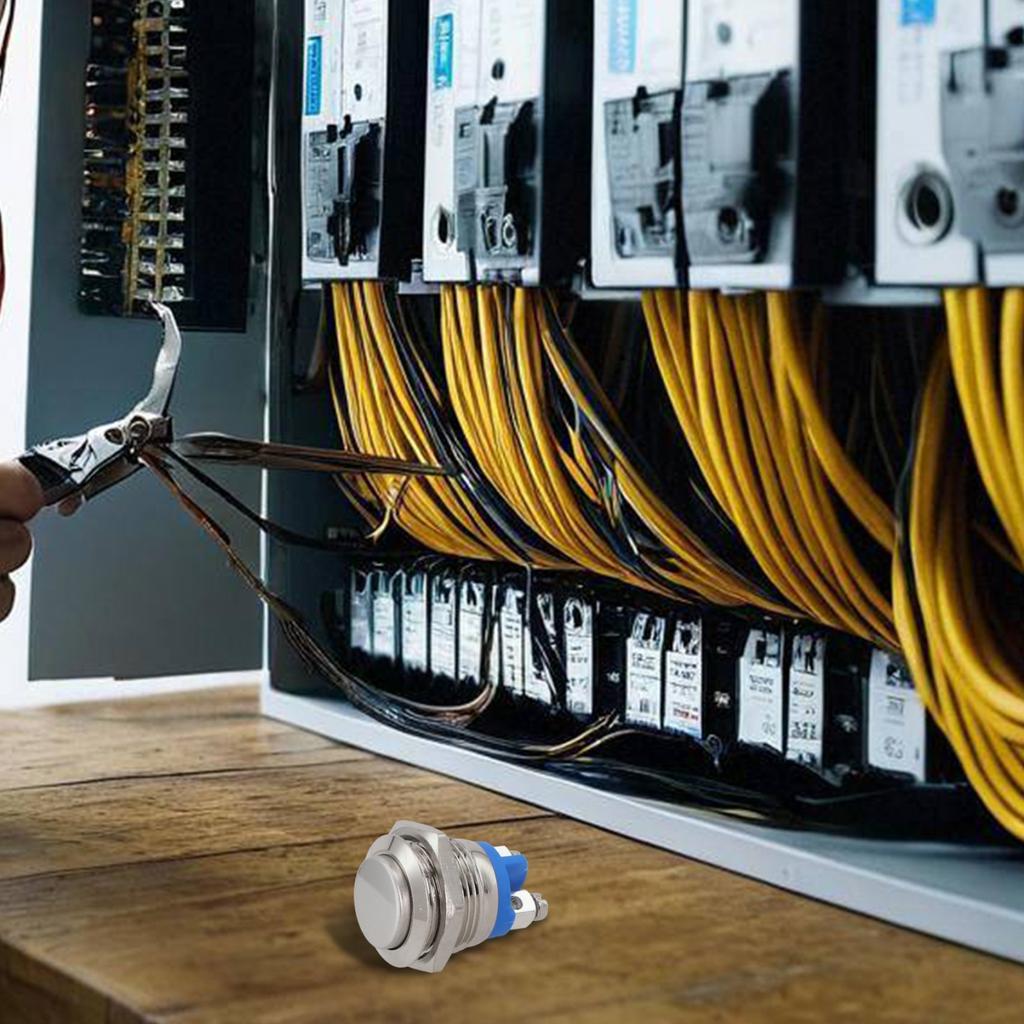 Push Button Switch Power Switch 16mm Hole Accessory Metal Part Replacement