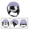 Unisex Winter Ski Helmet With Integrated Goggles EPS ABS Full Coverage Snowboarding Safety Gear Adults
