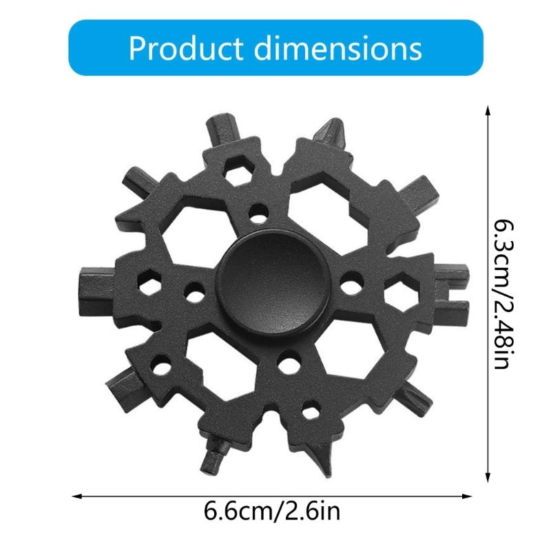 23 In 1 Fidgets Spinner Screwdriver Wrench Tool Bike Repair Wrench For Bicycles Repair And Daily Maintenance