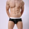 Solid Color Men U Convex Briefs Boxers Elastic Mid Rise Underwear Underpants