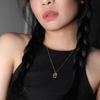 New 925 Sterling Silver Gold Letters A - Z Initial Necklace Zirconia Letter Pendant Long Chain Say My Name Fine Jewelry