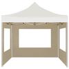 Professional Foldable Party Tent with Walls Aluminum 2*2 M Cream