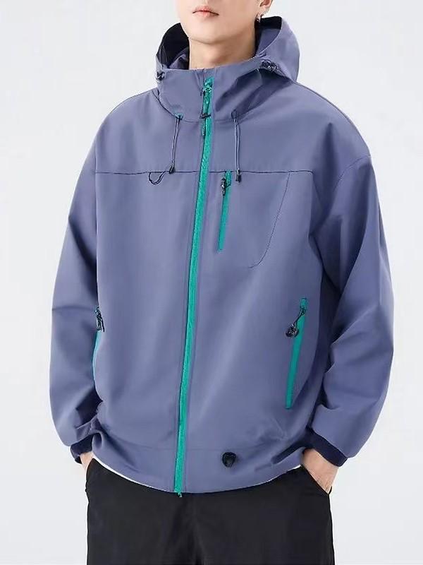 Unisex větruodolná voděodolná bunda typu shell v horském stylu pro turistiku - Nový jarní přírůstek