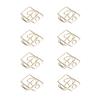 100pcs Paper Clips Prevent Slip Camera Shaped Decorative Metal Small Bookmark Paperclips for Paper Document Gold
