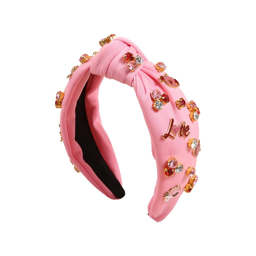 Fashion Valentine's Day Headbands Love Heart Hairband Crystal Headbands Headwear Girls Women Party Hair Accessories