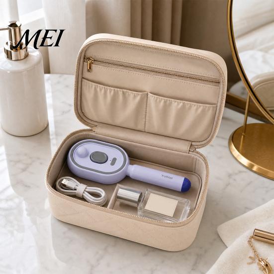 Spazzola Massaggiante Autopulente 1/2 Pezzi Spazzola Elettrica con Spruzzo e Cuscino d'Aria, Ricaricabile USB, Pettine a Vapore Nebulizzante per Cuoio Capelluto, Anti-Crespo per Capelli Secchi e Danneggiati