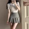 Women's High-Waisted Pleated Skirt - Retro JK Style, Anti-Exposure, Petite, Slimming, 2026 Autumn Collection