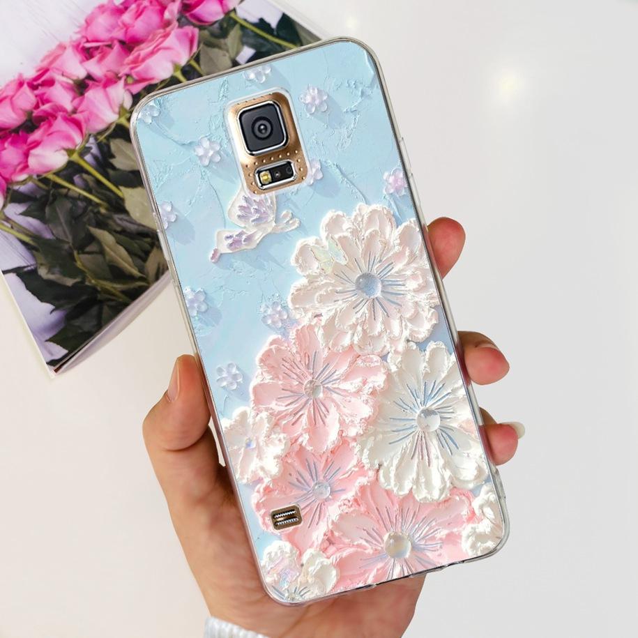For Samsung Galaxy S5 Case G900F G900I i9600 S 5 Back Cover Cool Painted Soft Silicone Clear Phone Case For Samsung S5 Neo Coque
