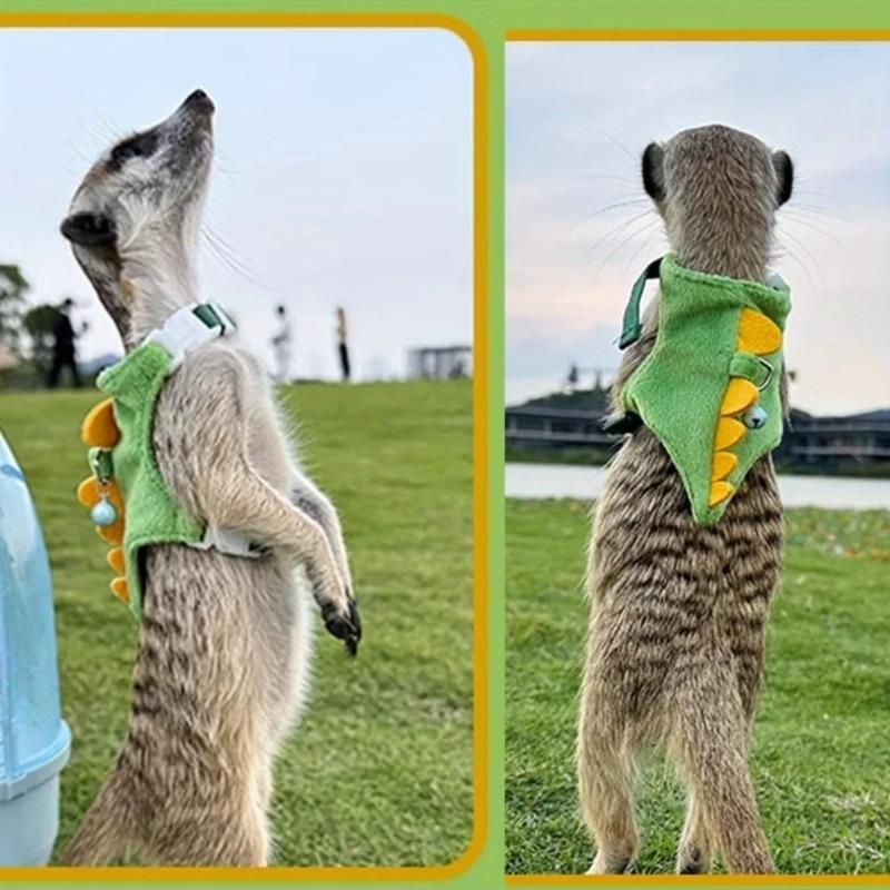 Escape Proof Ferret Leash Vest Harness For Angora Pet Marten Weasel Walking Coat Style Durable