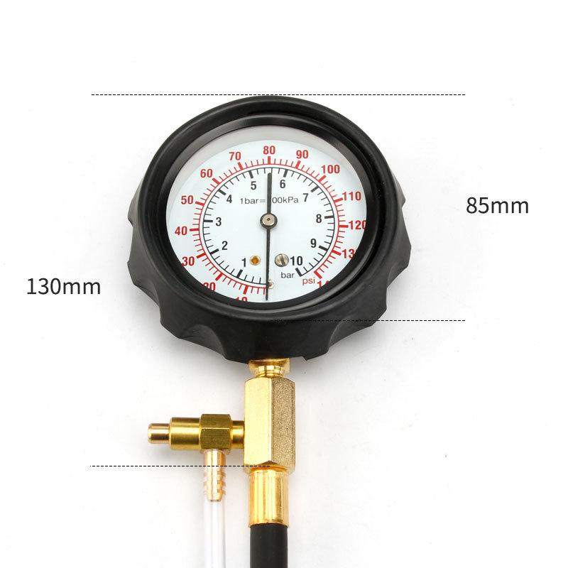 20Pcs Professional Vehicle Fuel Injection Pressure Gauge Meter Manometer Engine Oil Pressure Tester Gauge Diagnostic Test Kit