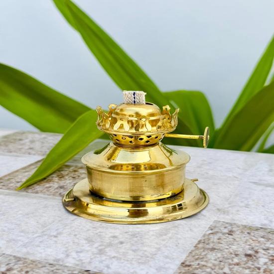 35.56 Cm Handmade Burner Lantern, Brass Ship Lantern, Marine Oil Burner Lantern Home Decor, Nautical Lamp, Christmas Gift