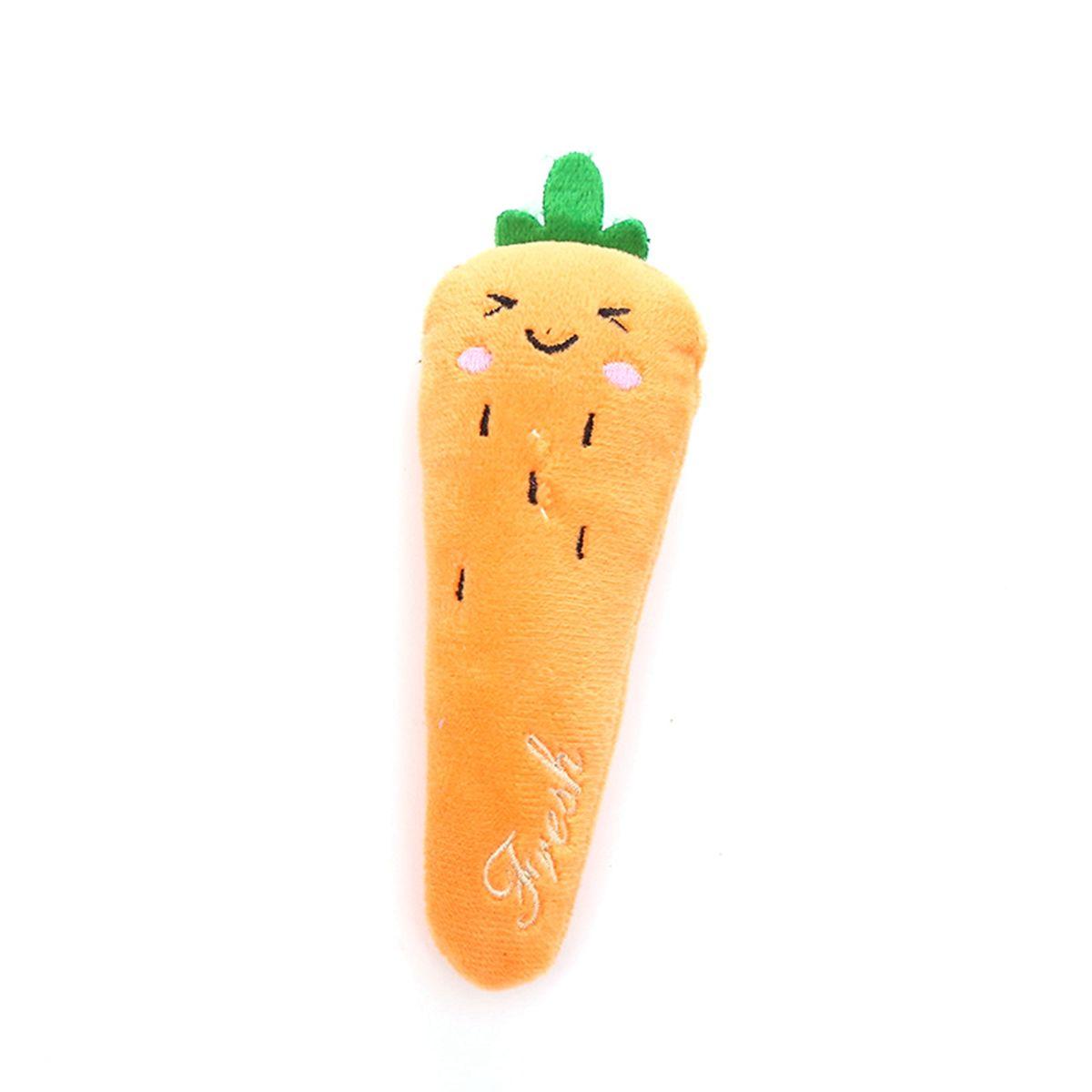 

Dog Pet Cute Soft Plush Indoor Funny Cat Mint Toys Teeth Bite Toys Catnip Pillows Chew Toy Carrot
