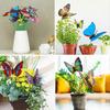 Butterfly Decorations, 50 Pcs Butterfly Stakes PVC Waterproof Decorative Colorfuli Garden Stakes