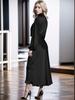 Elegant Women's 2025 Autumn Satin Long Sleeve Evening Dress