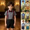 Romper met korte mouwen en shorts set voor babyjongens voor dagelijks gebruik in de zomer