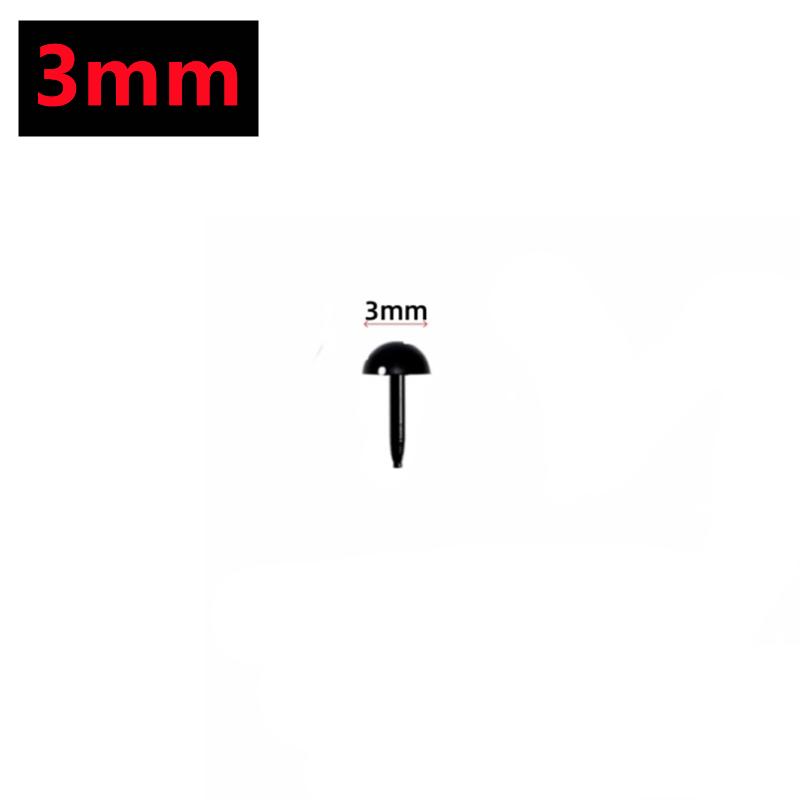 

Новые 100/50 шт 3-8 мм пластиковые черные кукольные глаза DIY кукольные марионетки животные булавки безопасные глаза для ручной работы куклы медведя ремесло детские игрушки 50PCS