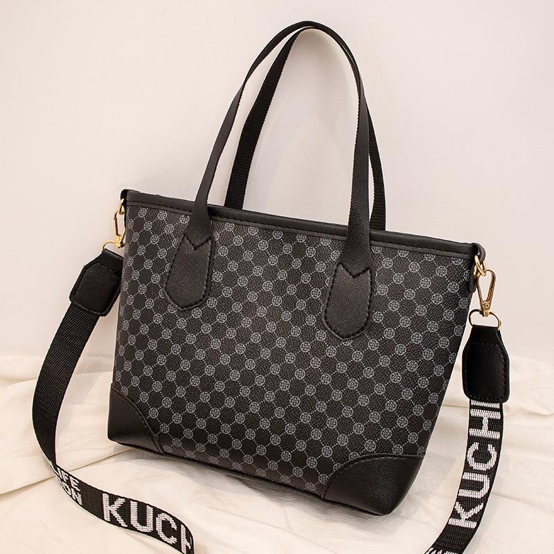 

Retro printed vegetable basket women s bag, a new versatile texture large-capacity bucket bag чёрный