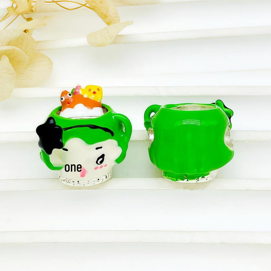 Dopamine Drip Hand-Painted Alloy Beads: Cute 3D Cartoon Accessories for DIY Bracelets