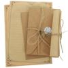 2Sets Vintage Envelope and Letter Paper Kit Thick Writing Paper Set Creative Stationery Supplies for Notebook Insert