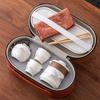 Ink and Wash Guochao Travel Tea Set, a Pot of Three Four or Six Cups, Express Outdoor Portable Gift Box Storage Set, High-end Gifts.