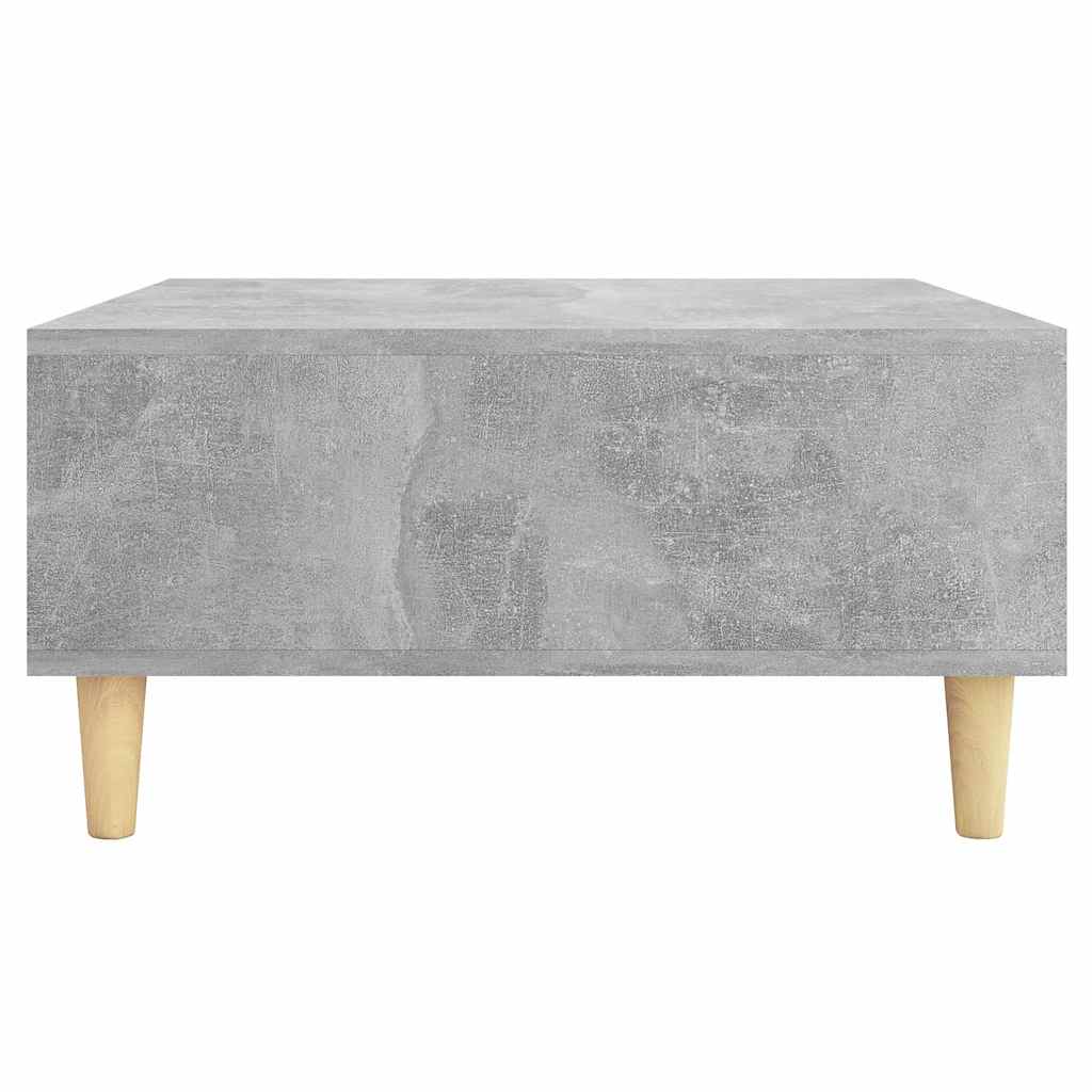 Coffee Table Concrete Grey 60 x 60 x 30 cm Wood Based Material