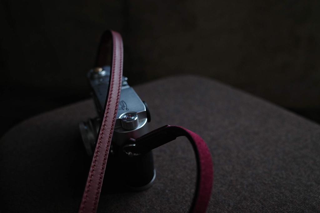 Camera Ring Italian Series [cam-in] Strap, Style, Leather, LCS-073 (Wine Red) (95cm)