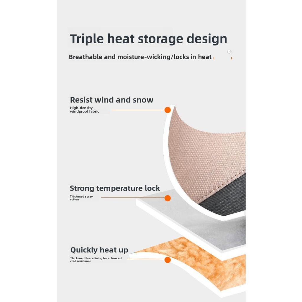 Ski Gloves for Men and Women, Windproof and Splash Proof In Autumn and Winter, Outdoor Motorcycle Riding, Plush and Thick Warm Gloves