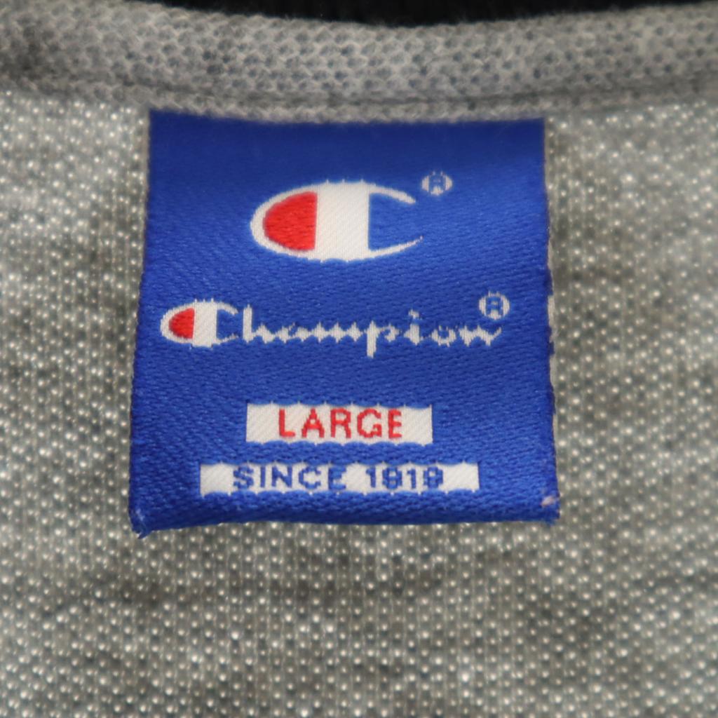 Champion Kurzarm Half-Zip Poloshirt L grau Herren Gebraucht