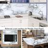 Gray Marble Self-Adhesive Wallpaper Waterproof Vinyl Peel and Stick Wallpapers for Old Furniture Kitchen Countertop Granite Film